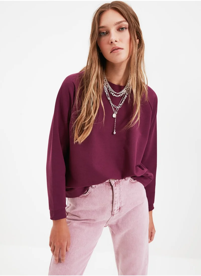 trendyol Round Neck Sweatshirt