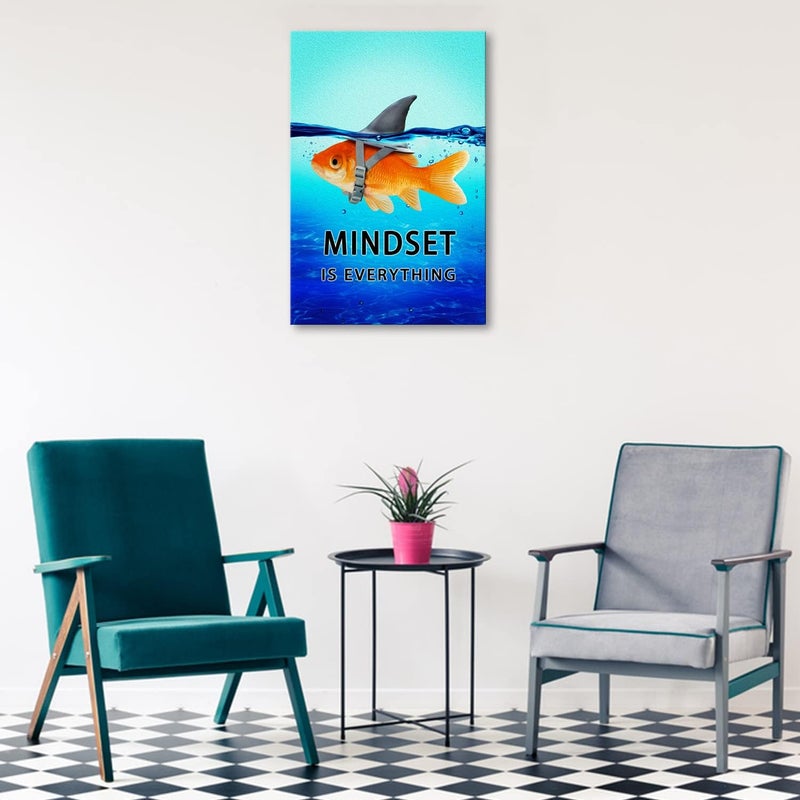 WHAOMIOT Mindset Is Everything Canvas Wall Art - Image 5