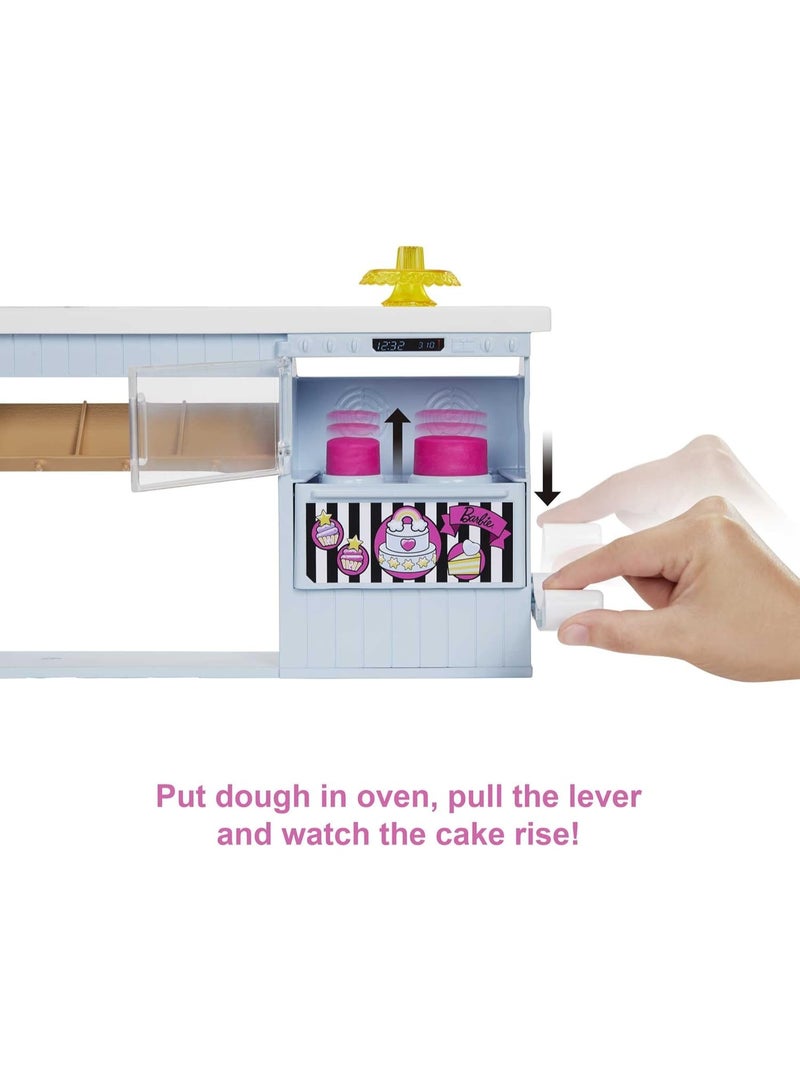 Barbie Bakery Playset With 12 In Petite Doll, Pink Hair, Bakery Station, Cake Making Feature & 20+ Realistic Play Pieces, 3 & Up - Image 3