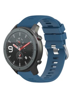 Replacement Strap For Amazfit GTR 47mm 22mm Solid Color Soft Silicone Watch Band Blue