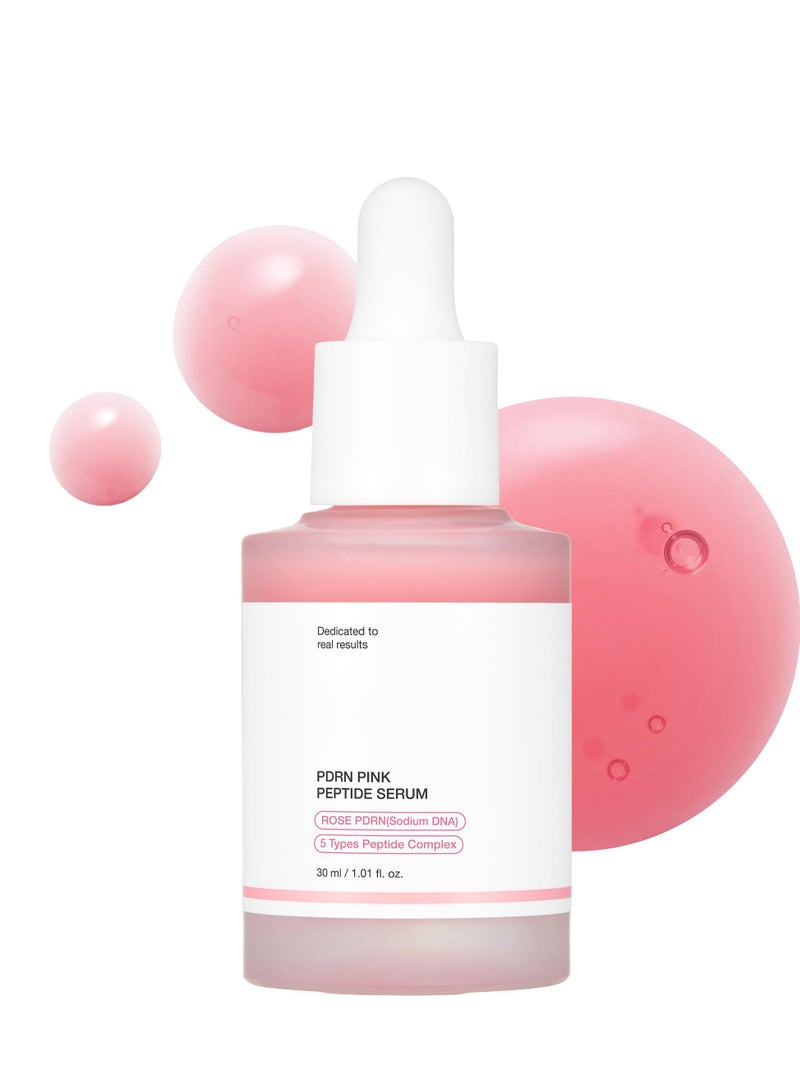 SYOSI PDRN Pink Peptide Serum, Pink glow serum, Vegan PDRN, Peptide, Niacinamide, Hydrating & Moisturizing & Firming, Uneven Skin Tone, Pore Care, Korean Skincare | 1.01 fl.oz.  - Image 1