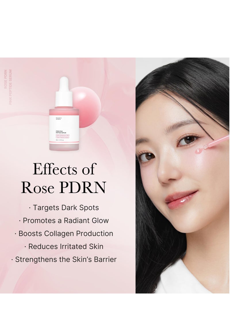 SYOSI PDRN Pink Peptide Serum, Pink glow serum, Vegan PDRN, Peptide, Niacinamide, Hydrating & Moisturizing & Firming, Uneven Skin Tone, Pore Care, Korean Skincare | 1.01 fl.oz.  - Image 2