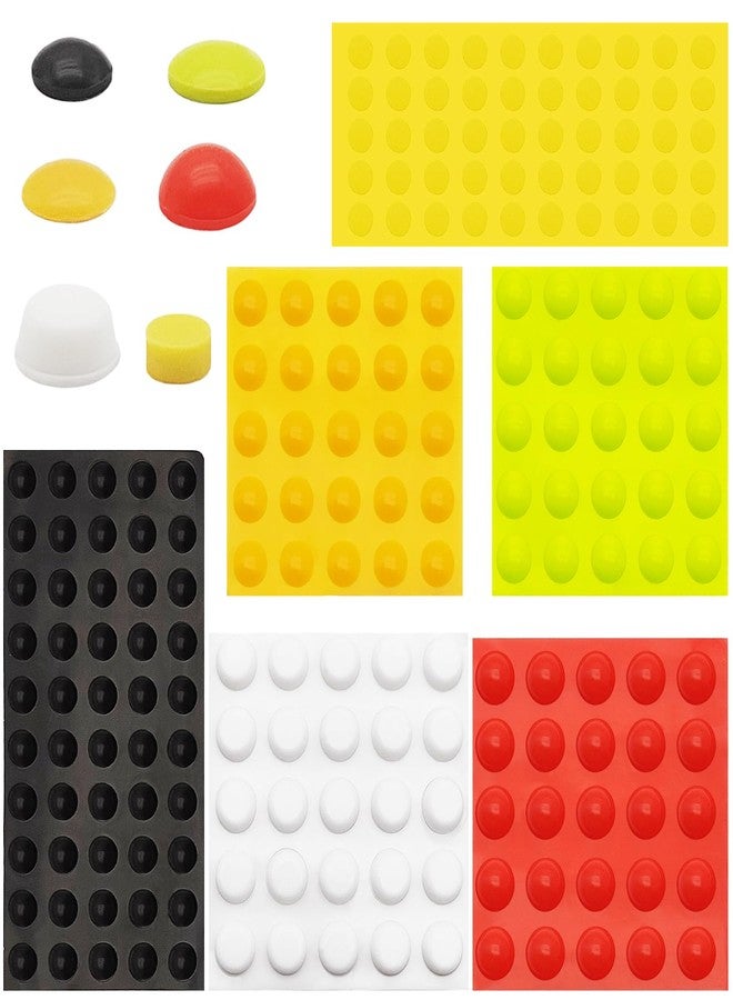 CKANDAY 200 Pcs Bump Dots for Visually Impaired, 5 Colors 4 Sizes 3 Shapes Low Vision Aids, Raised Tactile Stickers, Adhesive Braille Bump Sticker, Low Vision&Visually Impaired Products for Elderly, Blind - Image 1