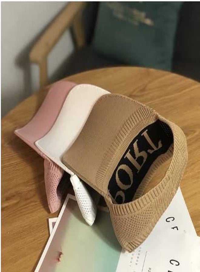 CLOTHERA قبعة شمسية رياضية من كلوثيرا (عبوة من قطعتين) (بيج فاتح وأسود) - Image 4