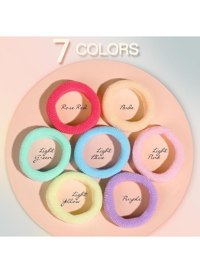 YGDZ Baby Hair Ties, 300pcs Elastic Toddler Hair Ties for Little Girls Kids, Small Mini Hair Bands Soft Ponytail Holders Hair Accessories, Multicolor - Image 4