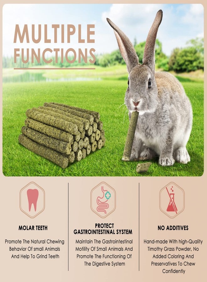Bissap 76PCS Rabbit Chew Sticks, Mixed Natural Timothy Hay Flower Rose Dahlberg Daisy and Forget-me-not Chew Toys Treats for Bunny Chinchilla Guinea Pig Hamster and Other Small Pets Molar Snacks - Image 4
