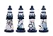 Dedoot Lighthouse Decor, 4 Pack Wooden Miniature Lighthouse Decorative Nautical Theme Handmade Wood Lighthouse Ornament - Image 2