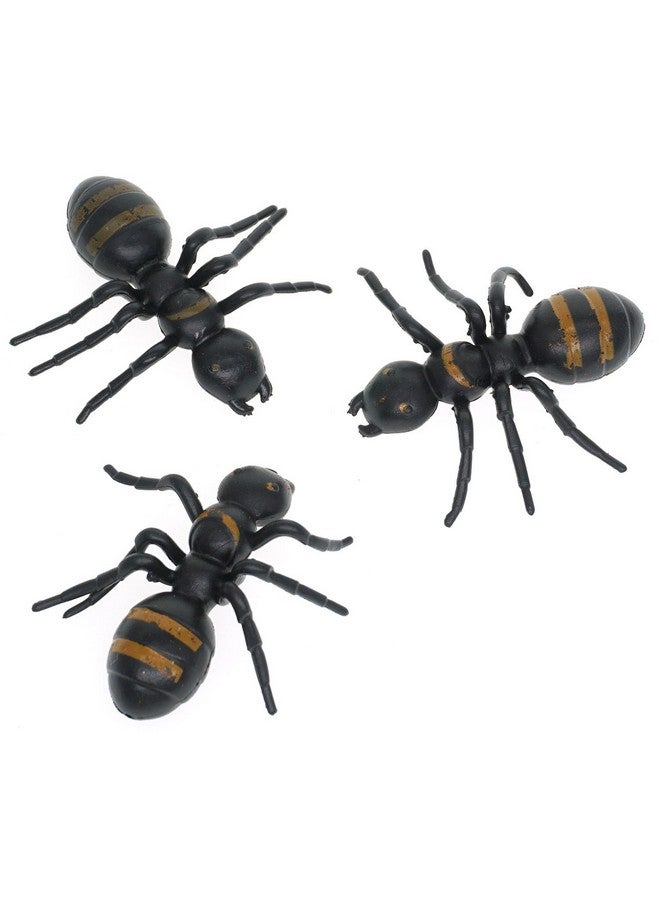 Cooplay 30Pcs Fake Ant Giantants Queen Black Plastic Mock Reptile Insects Joke Toys Prank Scary Trick Tricky Brains For Halloween Party - Image 1
