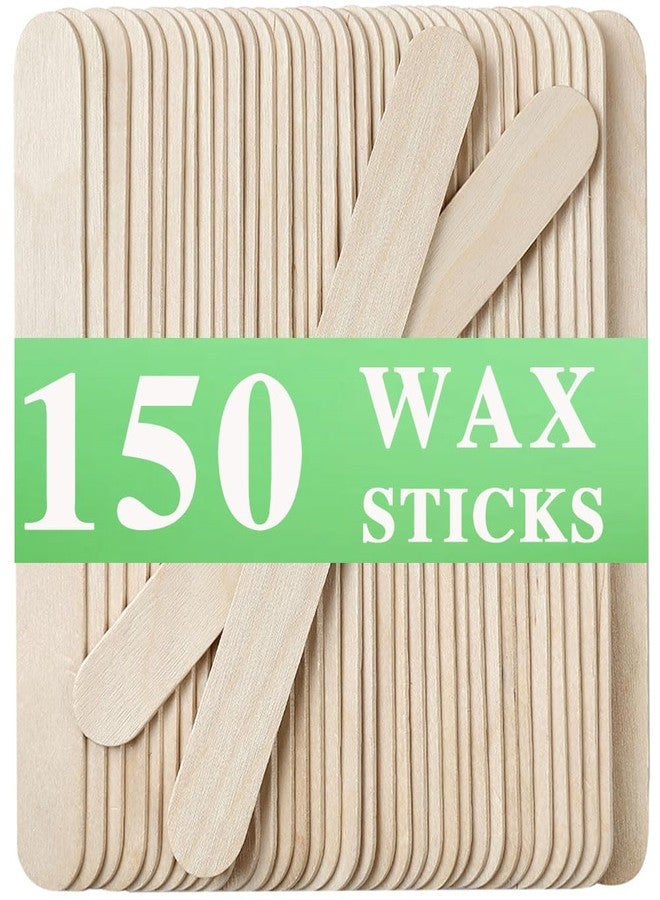 Borogo 150Piece Waxing Sticks for Hair Removal - Borogo 6'' Premium Splinter-Free Wooden Wax Sticks for Waxing, Wax Stick for Body and Face Waxing - Image 1