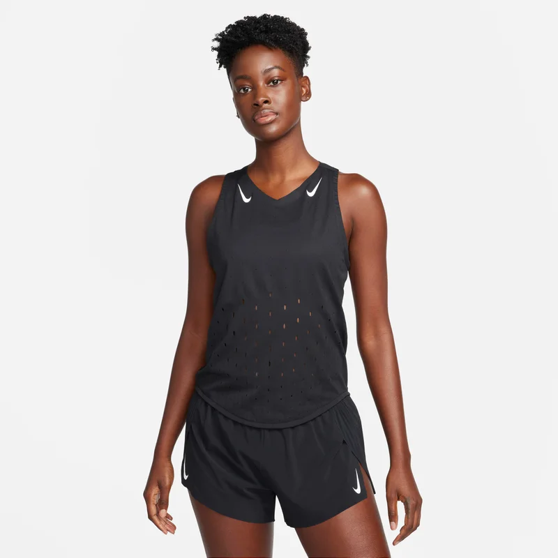 Nike Black Women's AeroSwift Dri-FIT ADV Running Vest for Women | Best Price UAE