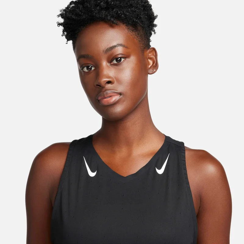 Nike Black Women's AeroSwift Dri-FIT ADV Running Vest for Women | Best Price UAE