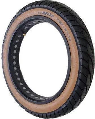 Compass 20X4.00 Slick Amber Sidewall Fat Bike Tire