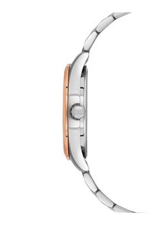 U.S. Polo Assn. U.S. Polo Assn. Fundamental 42mm Men's Watch with Bold Blue Dial and Two-Tone Rose Gold & Silver Bracelet - Effortless Style Meets Functionality  - Image 2