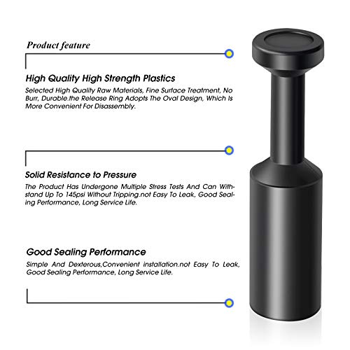 TAILONZ PNEUMATIC 1/4 Inch Push-to-Connect Fitting Plug Pbt Resin PP-1/4(Pack of 20) - Image 3