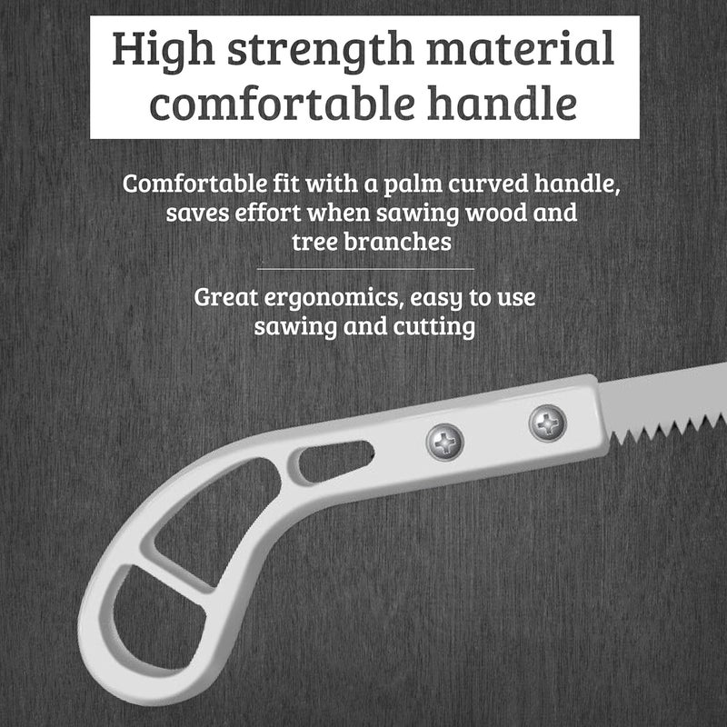 Wipsor منشار يدوي للأشجار وقطع الفروع - مناشير تقليم بشفرة فولاذية SK5 لقص دقيق وسلس - مناشير يدوية للتخييم، البستنة، الخشب، التنزه، تنسيق الحدائق والنجارة - منشار محمول 1 قطعة - Image 4
