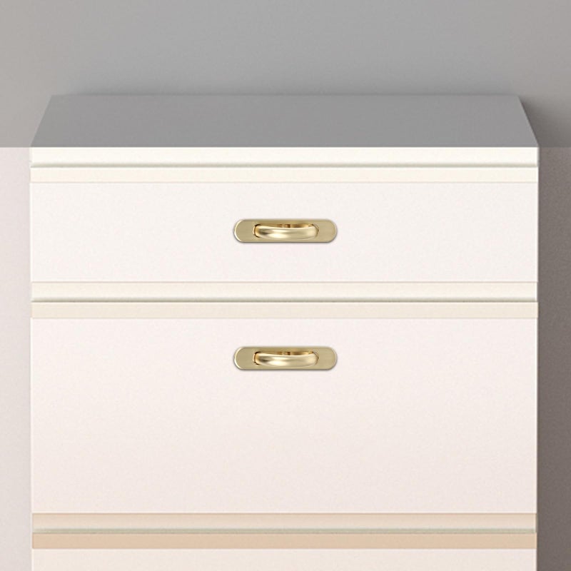 مقابض خزائن نحاسية مخفية مخددة - Image 5