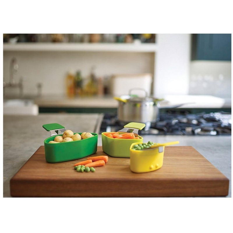 EZ Life Silicon Steaming Pod Set - Kitchen Cooking Vegetable Steaming Pots Separator Strainer Kit - Multipurpose Easy Cooking of Different Foods - Kitchen Cookware Pod Set - Multicolor - Pack of 3 - Image 5