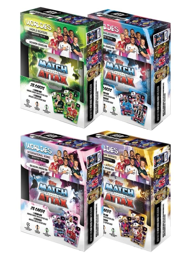 توبس لعبة بطاقات التداول والتحصيل Topps UCC Match Attax 2025/26 (حزمة علب التعزيز) - Image 1
