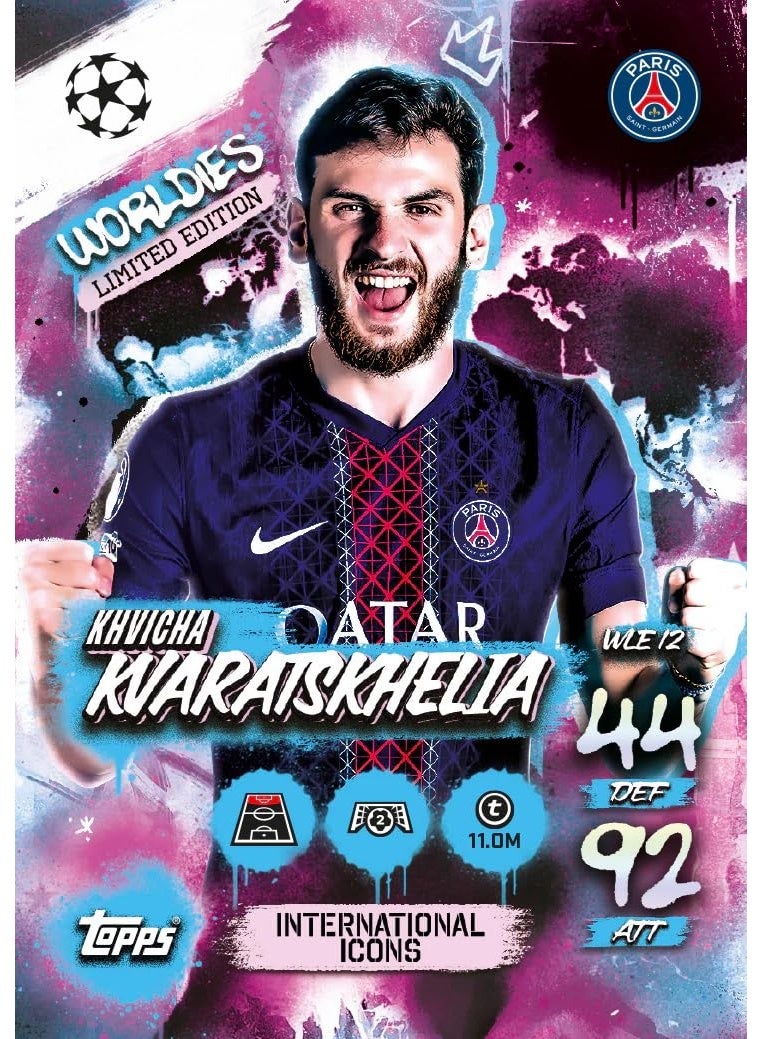 توبس لعبة بطاقات التداول والتحصيل Topps UCC Match Attax 2025/26 (حزمة علب التعزيز) - Image 3