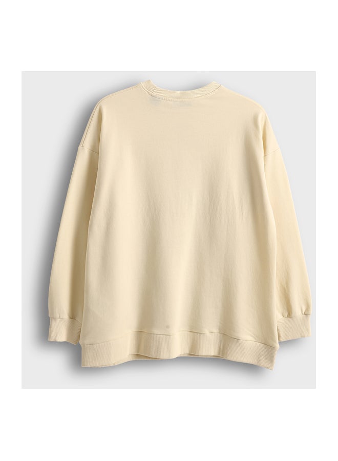 LC WAIKIKI Crew Neck Daisy Duck Printed Long Sleeve Women's Sweatshirt - Image 2