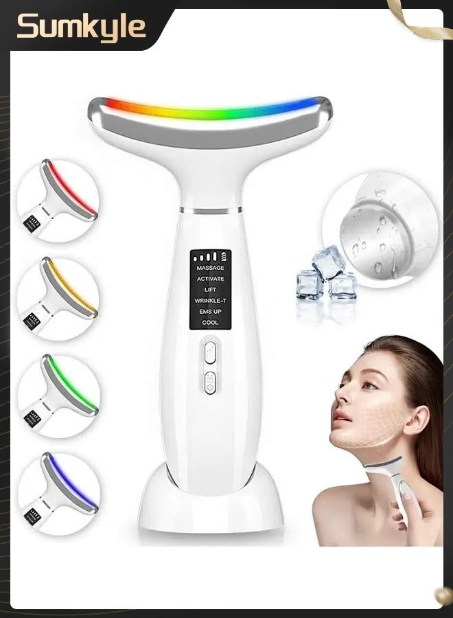 Sumkyle Neck Face Beauty Device Facial Lifting Machine EMS Face Massager, Reduce Double Chin Anti Wrinkle Skin Tightening Skin Care Tools - Image 1