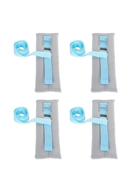 4pcs Patient Bed Restraints Hook and Loop Limb Holders Thickened Sponge Hospital Bed Restraint Strap for Hand Feet Ankle