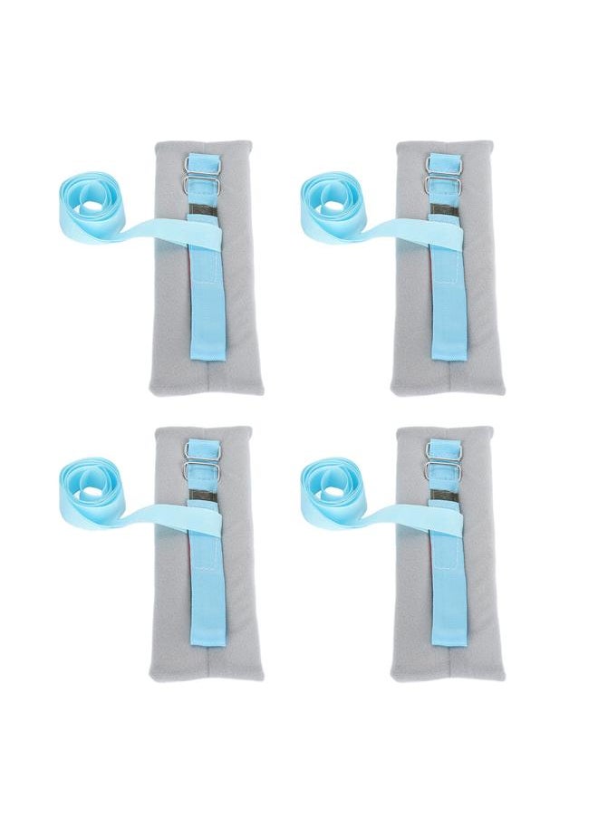 4pcs Patient Bed Restraints Hook and Loop Limb Holders Thickened Sponge Hospital Bed Restraint Strap for Hand Feet Ankle