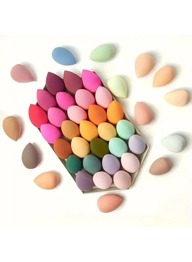 5pcs Soft Makeup Sponge Egg Ultra Soft Durable Alcohol Free Powder Efficient Beauty Tool For All Skin Types Random Color - Image 2