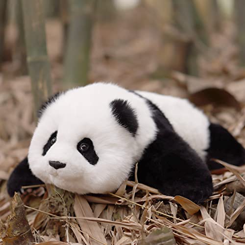 Chongker Weighted Panda Stuffed Animals Panda Plush for Companion MengLan Handmade Realistic Giant Panda Plush 4 LBS 18 Lifelike Animals - Image 1