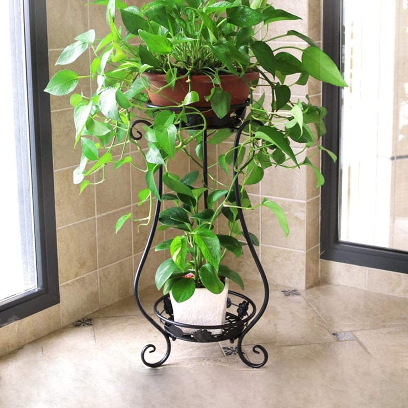 Bee Creative Plant Stand for Balcony Flower Pot Stand (2_POT_B) - Image 5