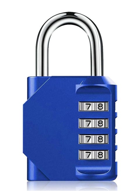 4-Digit Combination Password Padlock Blue
