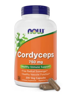 Foods Cordyceps 750Mg 200 Veg Caps Organic Cordycep Sinensis Mycelium Mushroom Powder In Non Organic Capsules Vegan Non Gmo