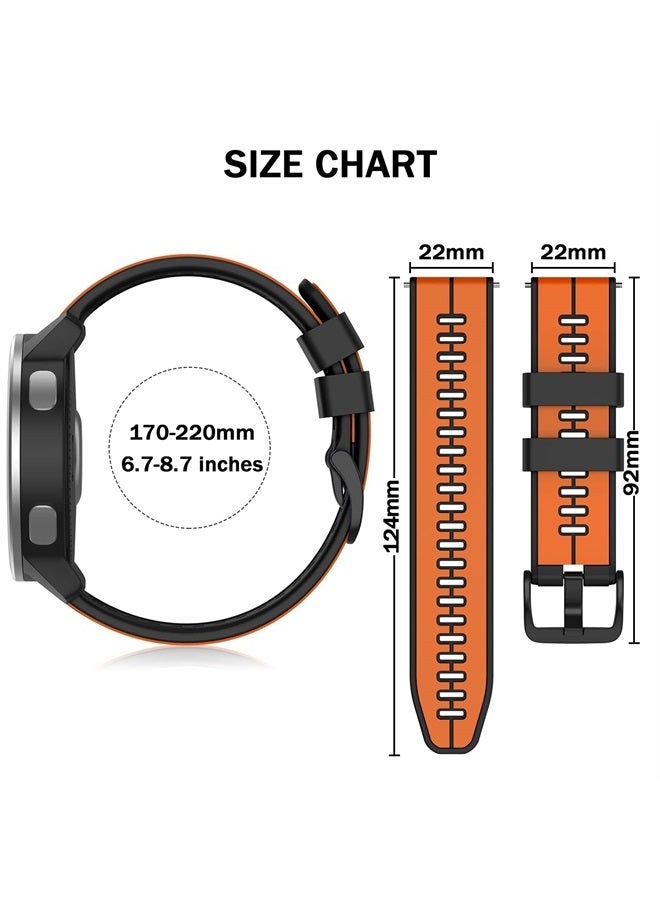 ISABAKE Quick Release Silicone Band 22mm Replacement for Garmin Vivoactive 4,Garmin Venu 2, Samsung Gear S3 Frontier, Galaxy Watch 46mm/Watch 3 45mm, Fossil Gen 5, Amazfit GTR 2, 2e,Ticwatch Pro 3 - Image 4