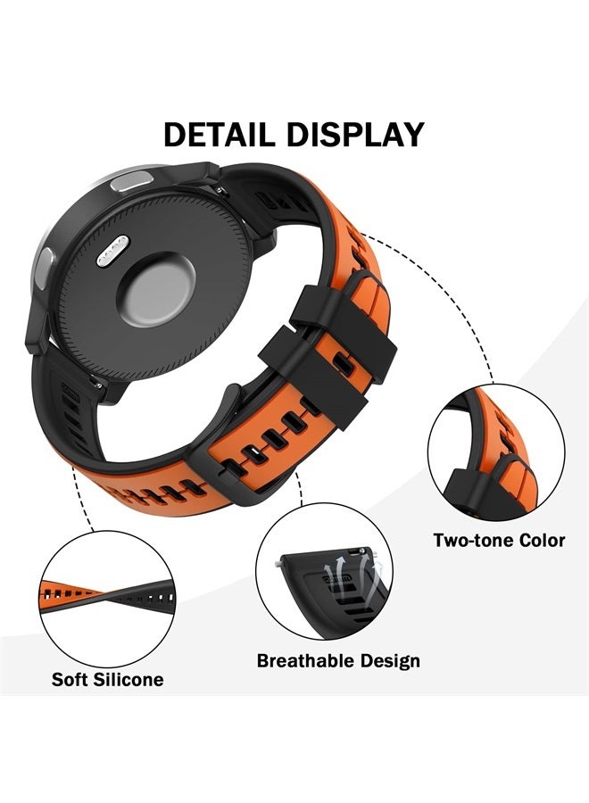 ISABAKE Quick Release Silicone Band 22mm Replacement for Garmin Vivoactive 4,Garmin Venu 2, Samsung Gear S3 Frontier, Galaxy Watch 46mm/Watch 3 45mm, Fossil Gen 5, Amazfit GTR 2, 2e,Ticwatch Pro 3 - Image 2