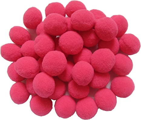 morel MOREL MERUN POM POM Balls, 20 MM, Used in Jewellery & TORAN Making, Macrame Art & Craft , Decorations, Bag, Dresses, School Projects, Christmas, DIY, ETC (Pack of 100)  - Image 3