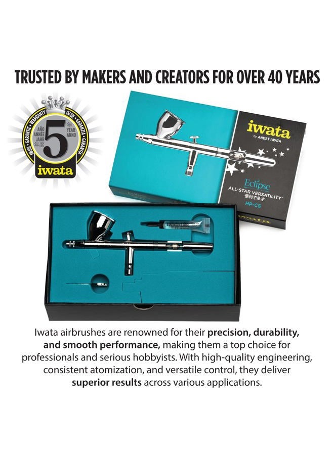 Iwata Medea Eclipse HP CS Dual Action Airbrush Gun/Gravity Feed - Image 2