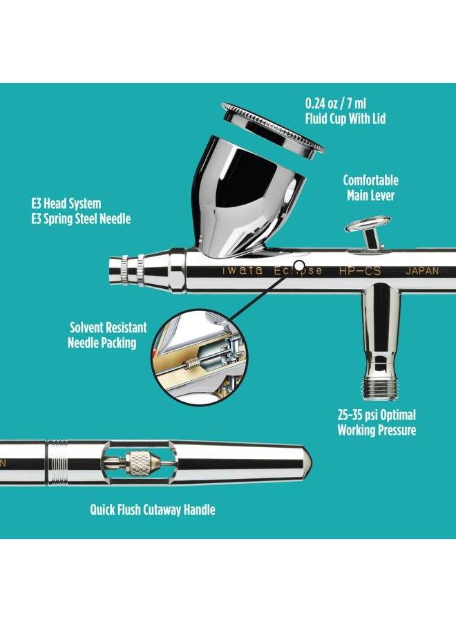 Iwata Medea Eclipse HP CS Dual Action Airbrush Gun/Gravity Feed - Image 4