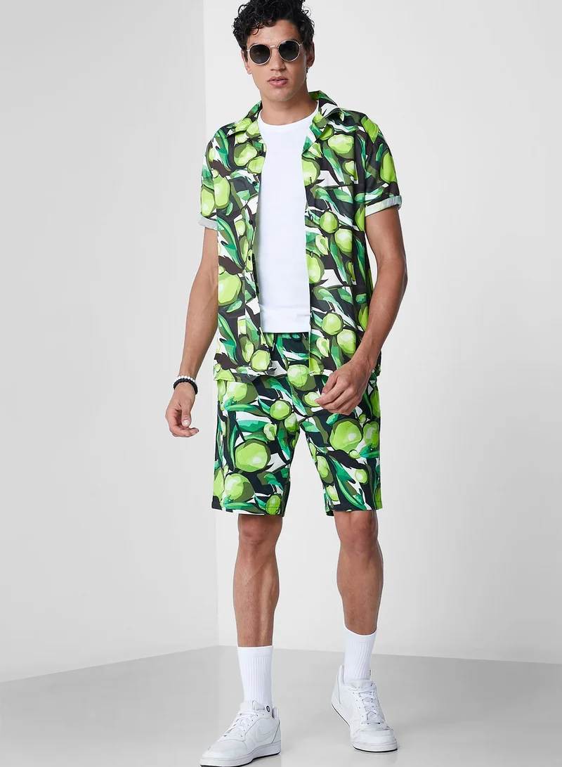 Koovs Koovs Resort Print Short