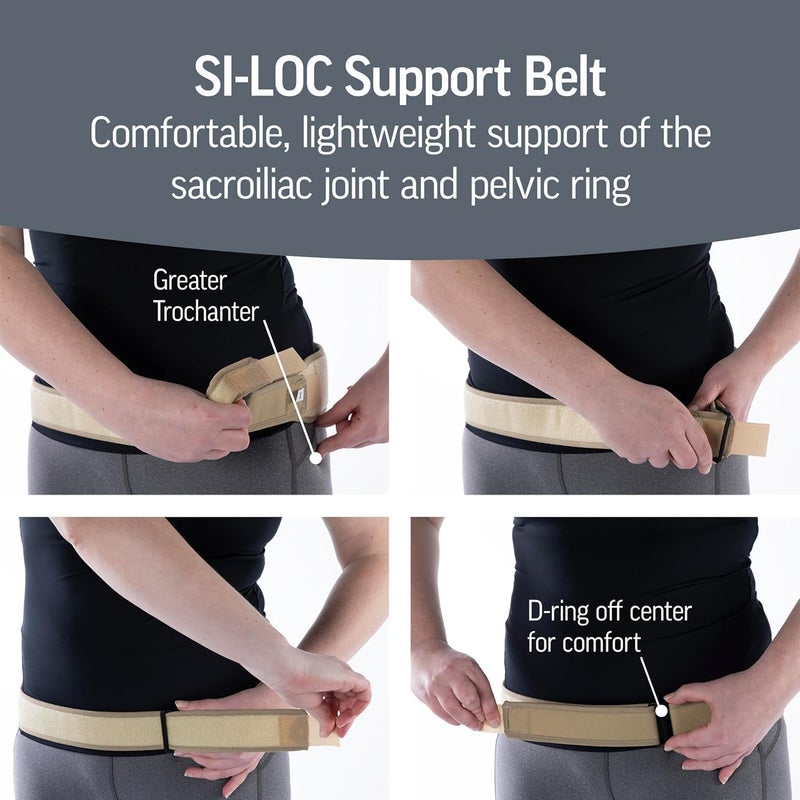 OPTP SI-LOC, SI Joint Belt for Women, Sacroiliac Belt, Lower Back Support Belts for Men, Low Back & Pelvic Pain Relief - Small/Medium - Image 3