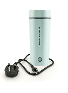 Generic Portable Electric Kettle Stainless Steel Liner Travel Electric Cup Home Mini Heating Teapot Fast Cooking Single Cup Water Heater Green  - Image 1
