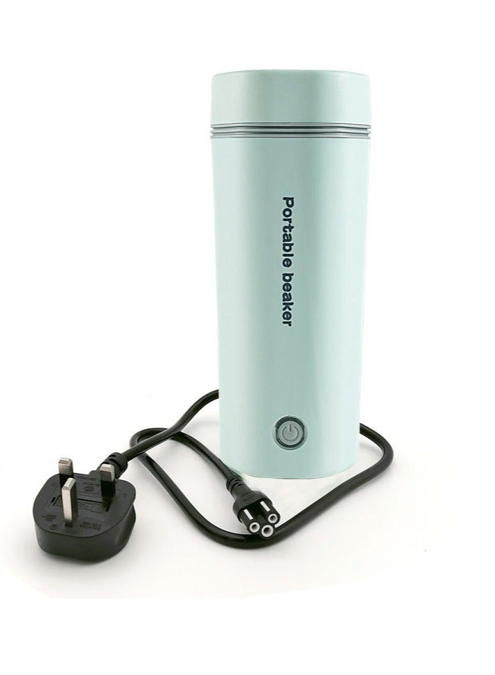Portable Electric Kettle Stainless Steel Liner Travel Electric Cup Home Mini Heating Teapot Fast Cooking Single Cup Water Heater Green - Image 1