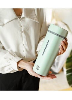 Generic Portable Electric Kettle Stainless Steel Liner Travel Electric Cup Home Mini Heating Teapot Fast Cooking Single Cup Water Heater Green  - Image 3
