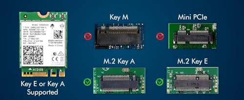 HighZer0 Electronics 9260NGW WiFi Card | Dual Band Wireless | 9260AC AC 9260 NGFF WiFi Card M.2 | 2.4 & 5GHz(160Mhz) | Bluetooth 5.0 Wireless Card | Up to 1.73Gbps - Image 2