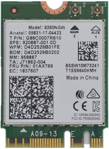 HighZer0 Electronics 9260NGW WiFi Card | Dual Band Wireless | 9260AC AC 9260 NGFF WiFi Card M.2 | 2.4 & 5GHz(160Mhz) | Bluetooth 5.0 Wireless Card | Up to 1.73Gbps - Image 5