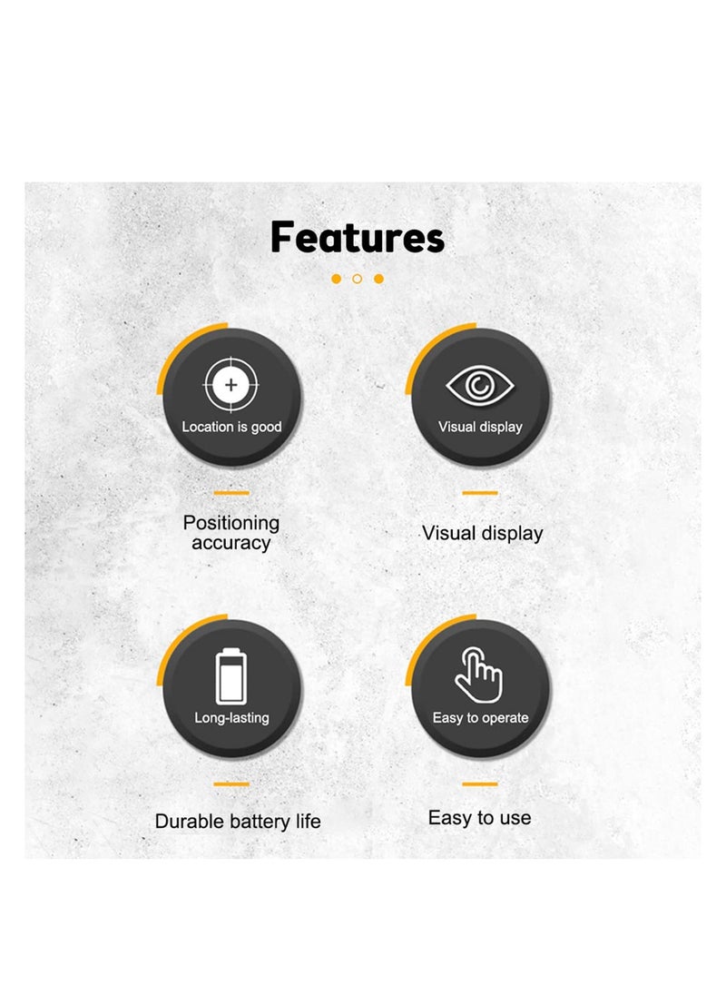 Stud Finder Sensor, 5 in 1 Battery Operated SH402 Wall Scanner Detector, Portable Electronic Detector with LED Display and Audio Alarm Handheld Stud Detector, for Wood AC Wire Metal (Yellow)