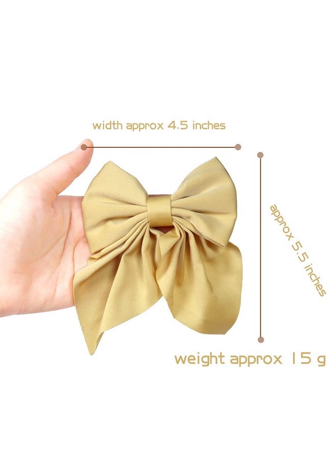 20Pcs Satin Ribbon Bows And Large Alligator Clips - Barrettes And Hair Accessories For Toddlers, Kids, And Teens