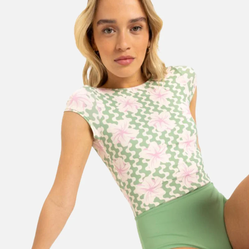 Roxy  Hibiscus Daze Short Sleeves Swimsuit - Women for Women | Best Price UAE