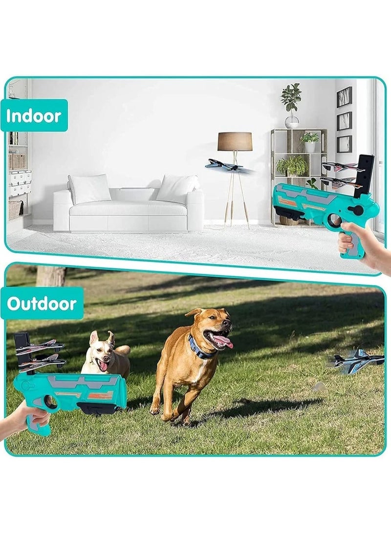 Air Battle Continuous Launch Plane Toy – Hand-Throw Glider Jet with Shooter Launcher – Outdoor Flying Toy for Kids – Durable Foam Aircraft for Boys & Girls Ages 3+ – Safe & Fun Airplane Game Set - Image 4