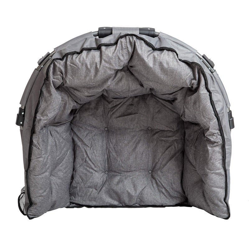 MacSports C932S-129 Padded Cushion Outdoor Folding Lounge Patio Club Chair, Gray - Image 4