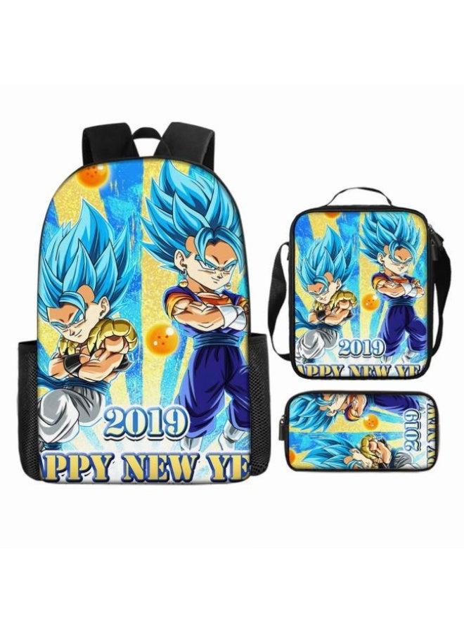 عام حقيبة ظهر مطبوعة عالمية مشتركة - مجموعة حقائب ظهر من ثلاث قطع (متوفرة للطلاب والأطفال والأصدقاء في النزهايات وتسلق الجبال وما إلى ذلك) - 9 - Image 2